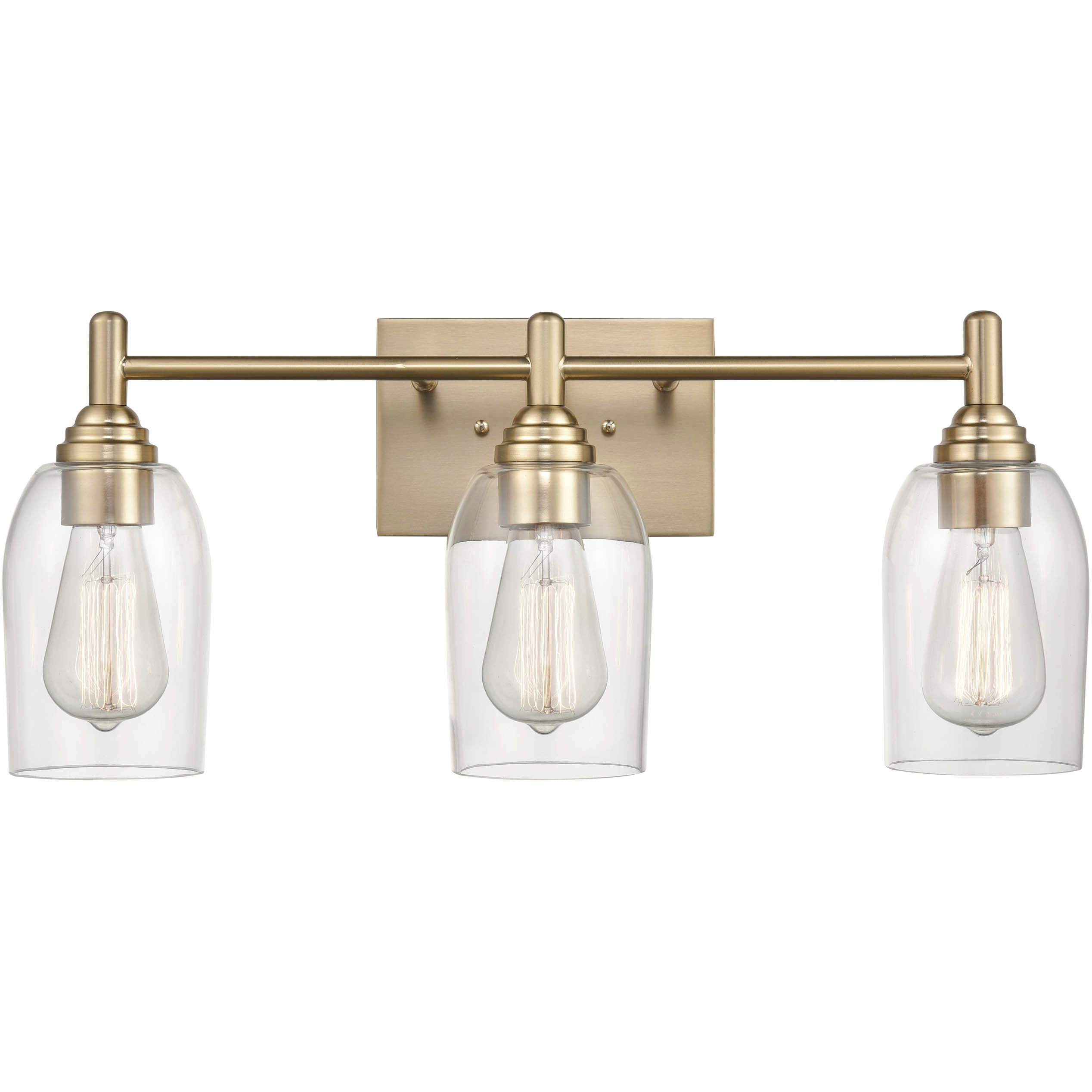 Arlett 3 Light 22 inch Modern Gold Bathroom Vanity Light Wall Light